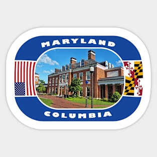 Maryland, Columbia City, USA Sticker